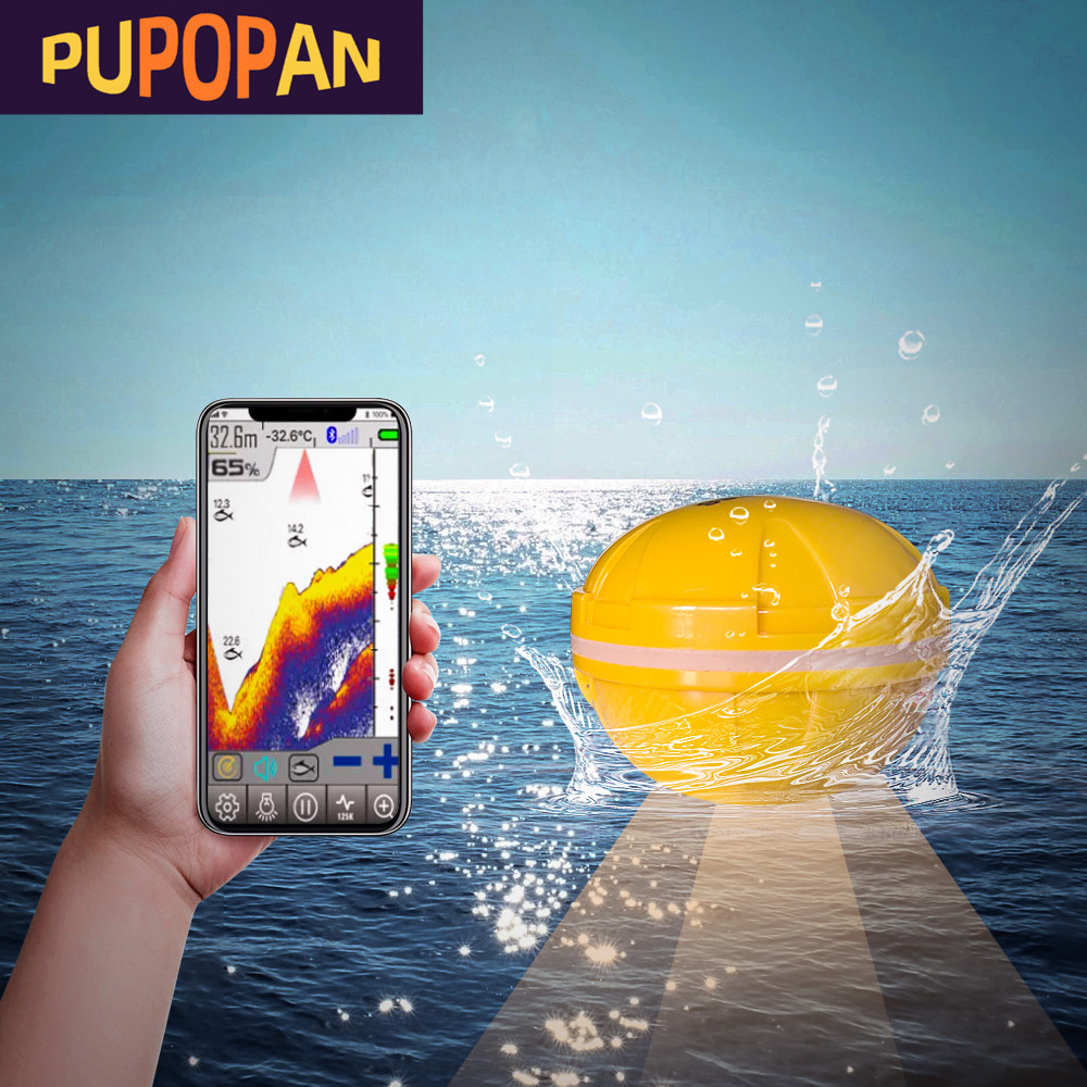 Fishing Depth Finder - PUPOPAN 100M tout nouveau téléphone Intelligent